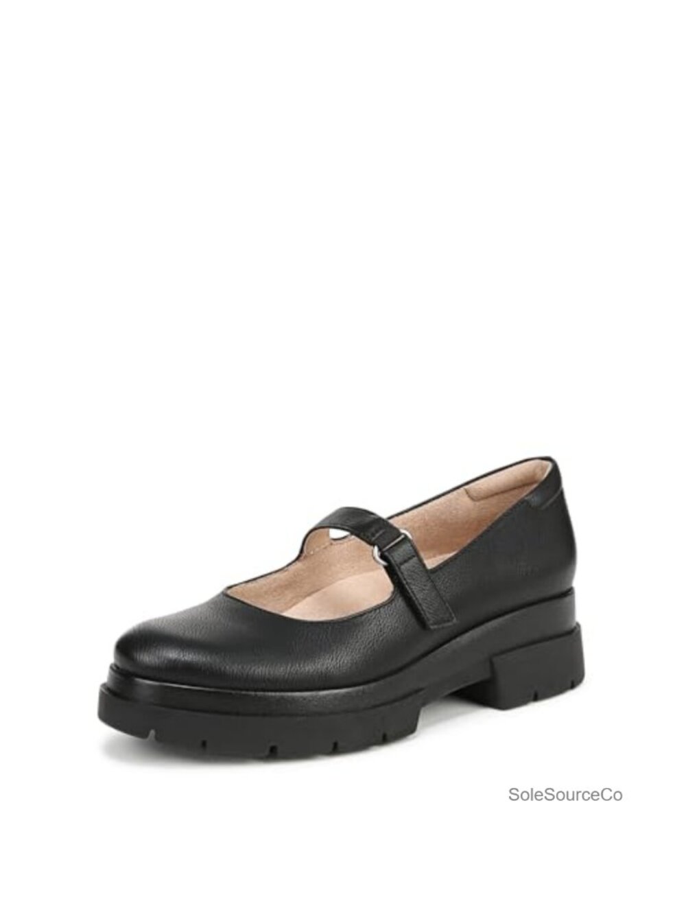 Naturalizer Soul Olivet Mary Jane Flats Faux Upper Platform Lug Sole